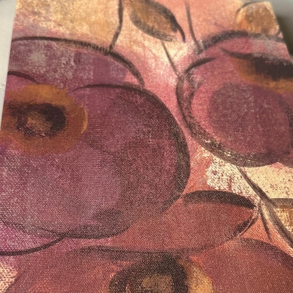Floral Canvas Wall Art Mauve & Golden NWOT Hanging Wall Art - Picture 14 of 16